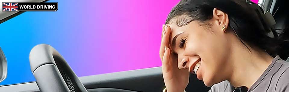 Driving test with Shelby