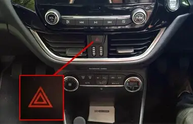 Ford Puma hazard warning lights