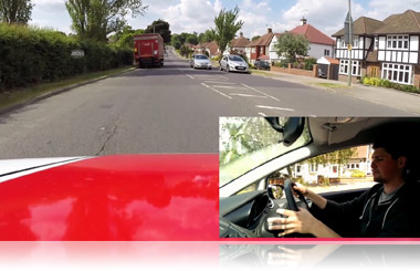 Check mirrors before changing position in the road